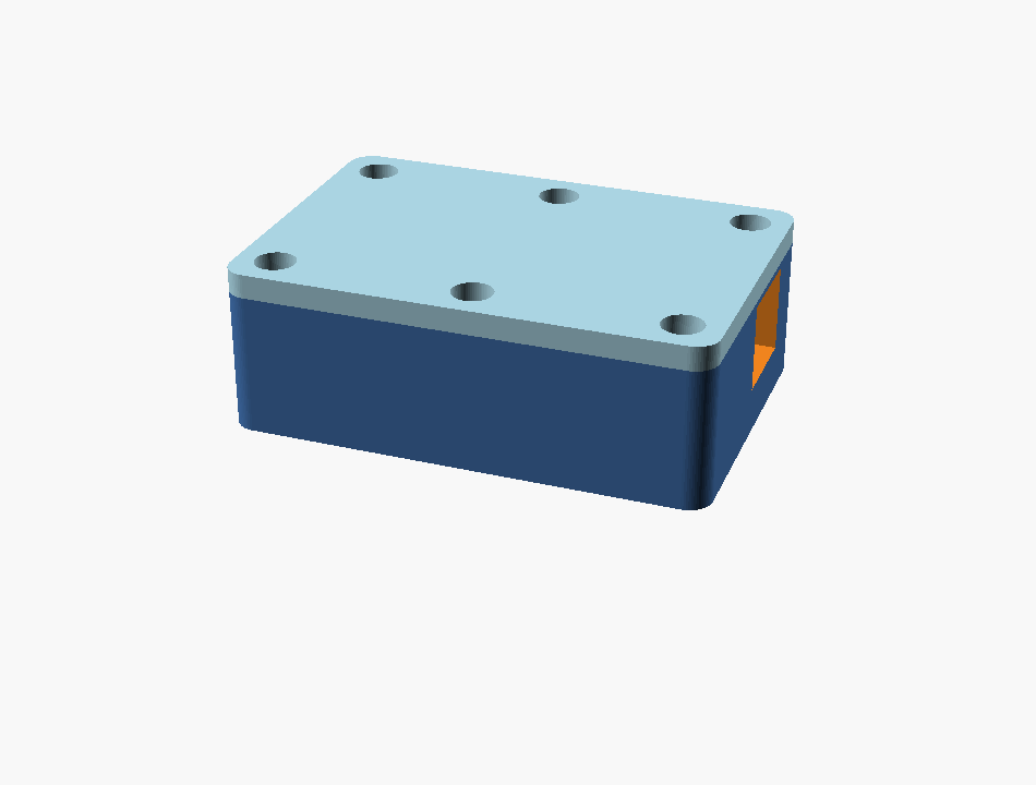 3D-printed electronics enclosure render